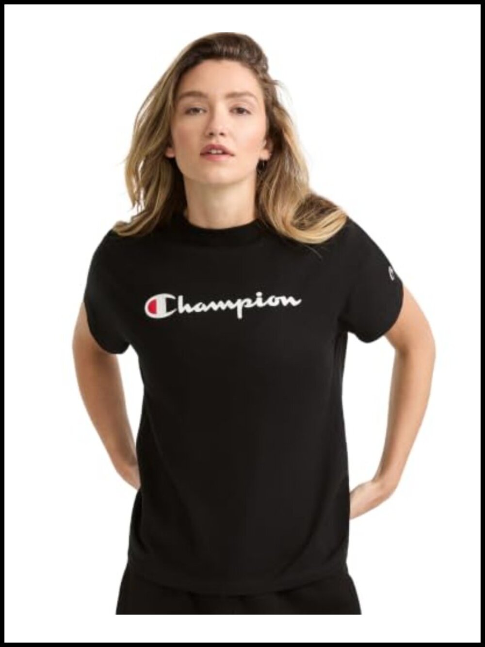 Champion Women's Classic Short Sleeve Graphic T-Shirt Cotton Blend